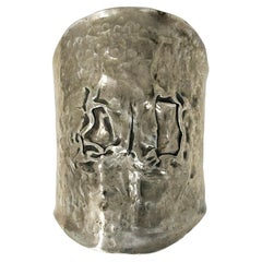 Art Brut Modern Silver Handmade Cuff