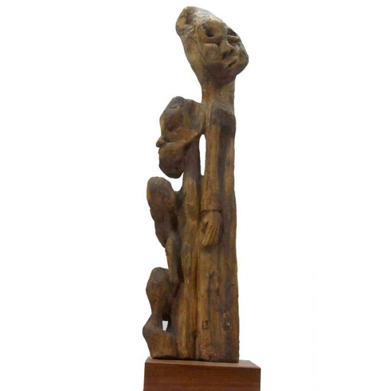 Art Brut, Sculpture with Grimacing Characters In Good Condition For Sale In Marseille, FR