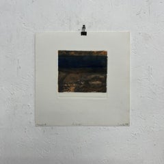 Arte di Gina Kail Giugno 1998 Monoprint Paesaggio astratto 1