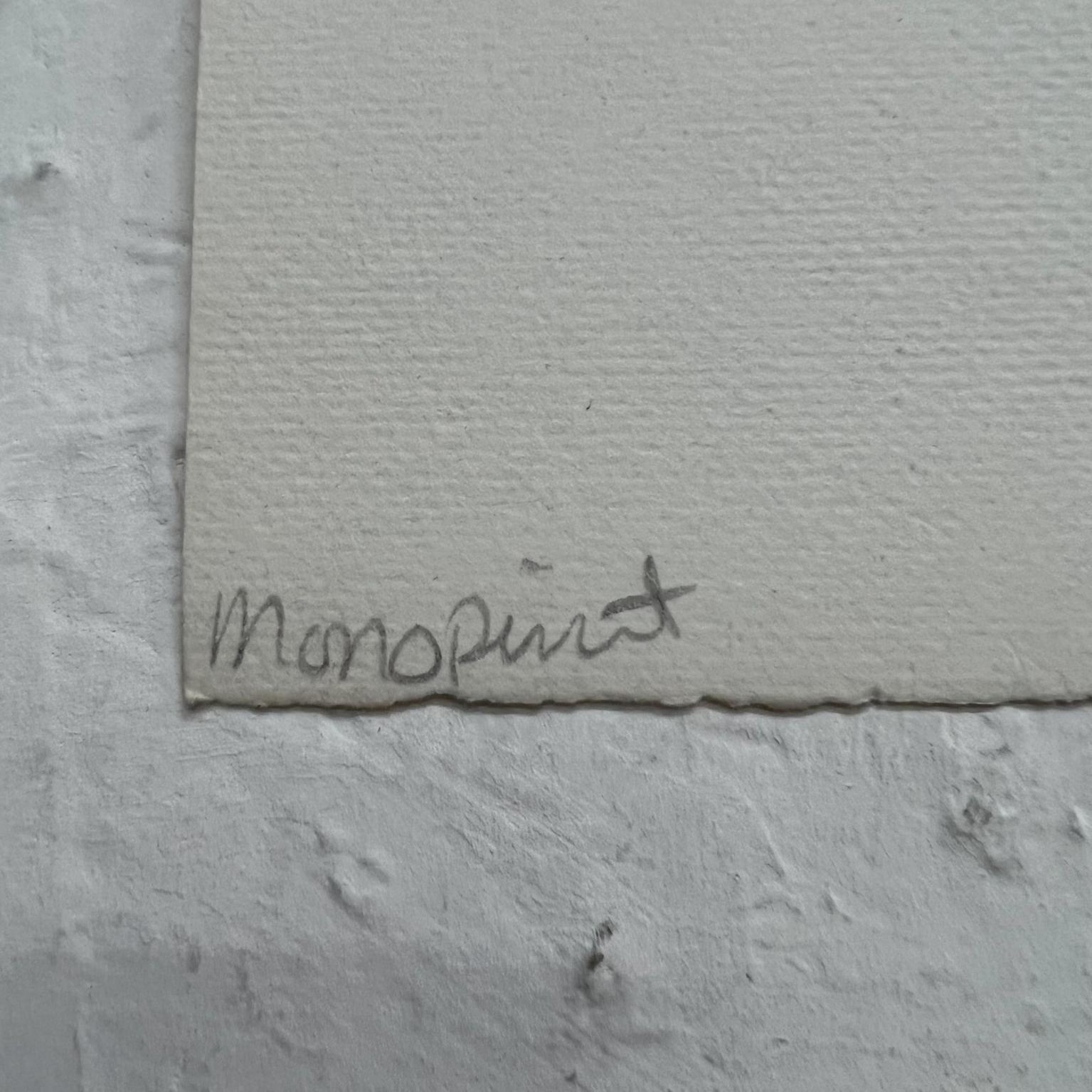 Arte de Gina Kail Junio de 1998 Monocopia Paisaje abstracto 11 Papel en venta