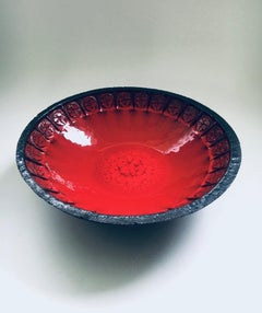 Art Ceramics Studio Handmade Bowl by Jan Nolf for Perignem Studios, 1960's