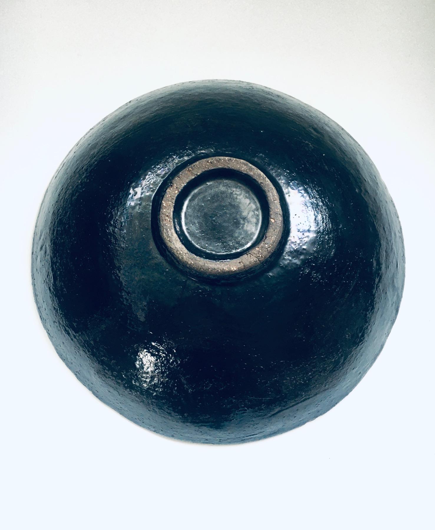 Art Ceramics Studio Handmade Bowl by Jan Nolf for Perignem Studios, 1960's For Sale 2