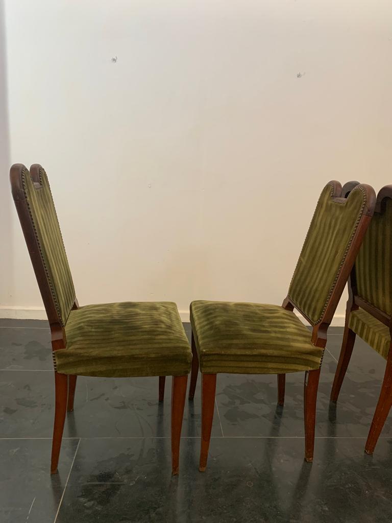 Art Chairs from Jaque Klein, 1940s, Set of 6 For Sale 3