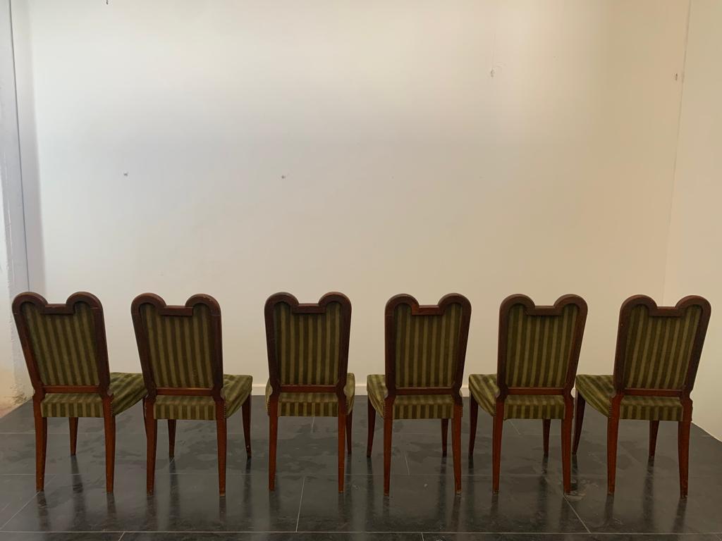 Art Chairs from Jaque Klein, 1940s, Set of 6 For Sale 4