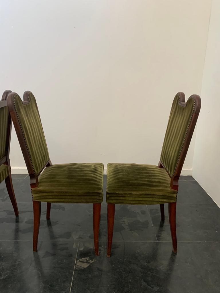 Art Chairs from Jaque Klein, 1940s, Set of 6 For Sale 5