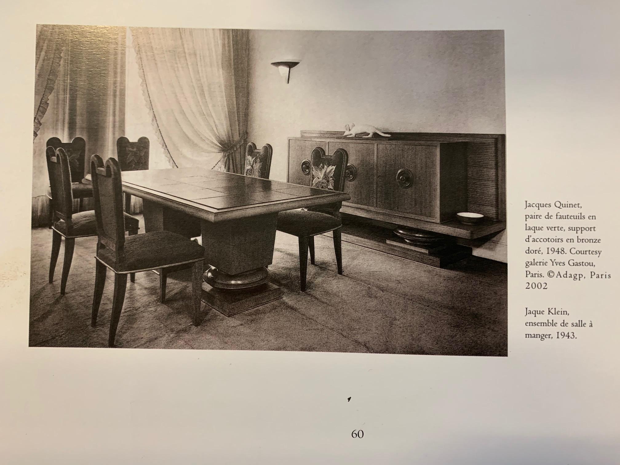 Kunststühle von Jaque Klein, 1940er Jahre, 6-teilig 12
