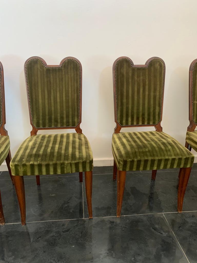French Art Chairs from Jaque Klein, 1940s, Set of 6 For Sale