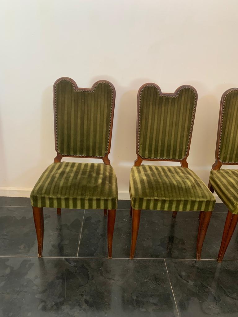 Fabric Art Chairs from Jaque Klein, 1940s, Set of 6 For Sale