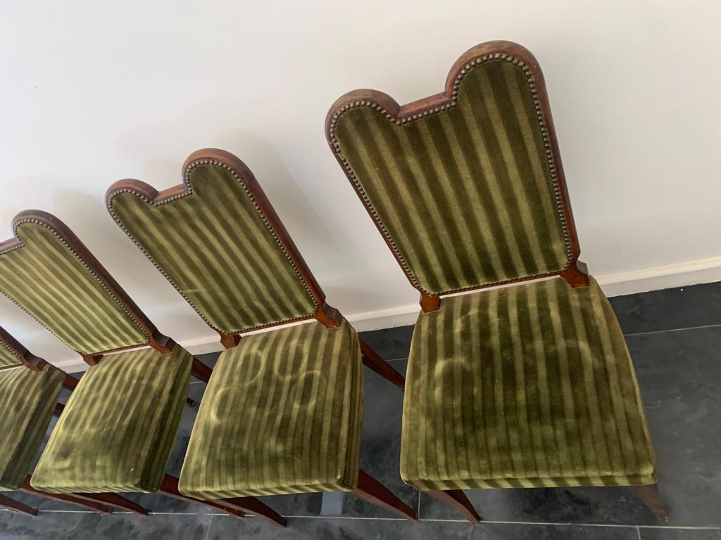 Art Chairs from Jaque Klein, 1940s, Set of 6 For Sale 1