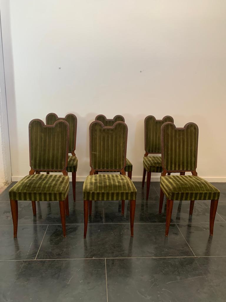 Art Chairs from Jaque Klein, 1940s, Set of 6 For Sale 2