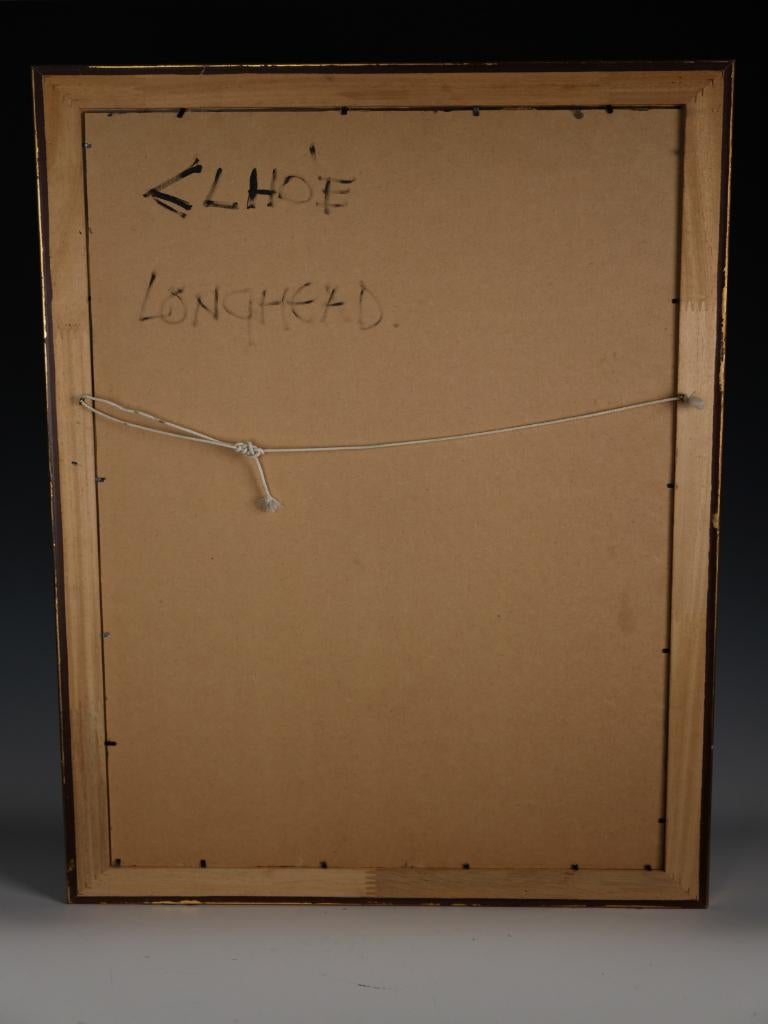 Art  Chloe — Masterful Modernist Portrait by Harry Charles Tim (Framed & Signed For Sale 11