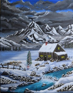 Alpenländische Weihnachten, Originalgemälde