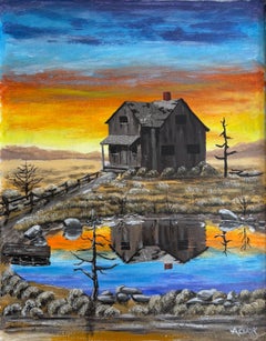 Junto a las aguas tranquilas, Pintura original