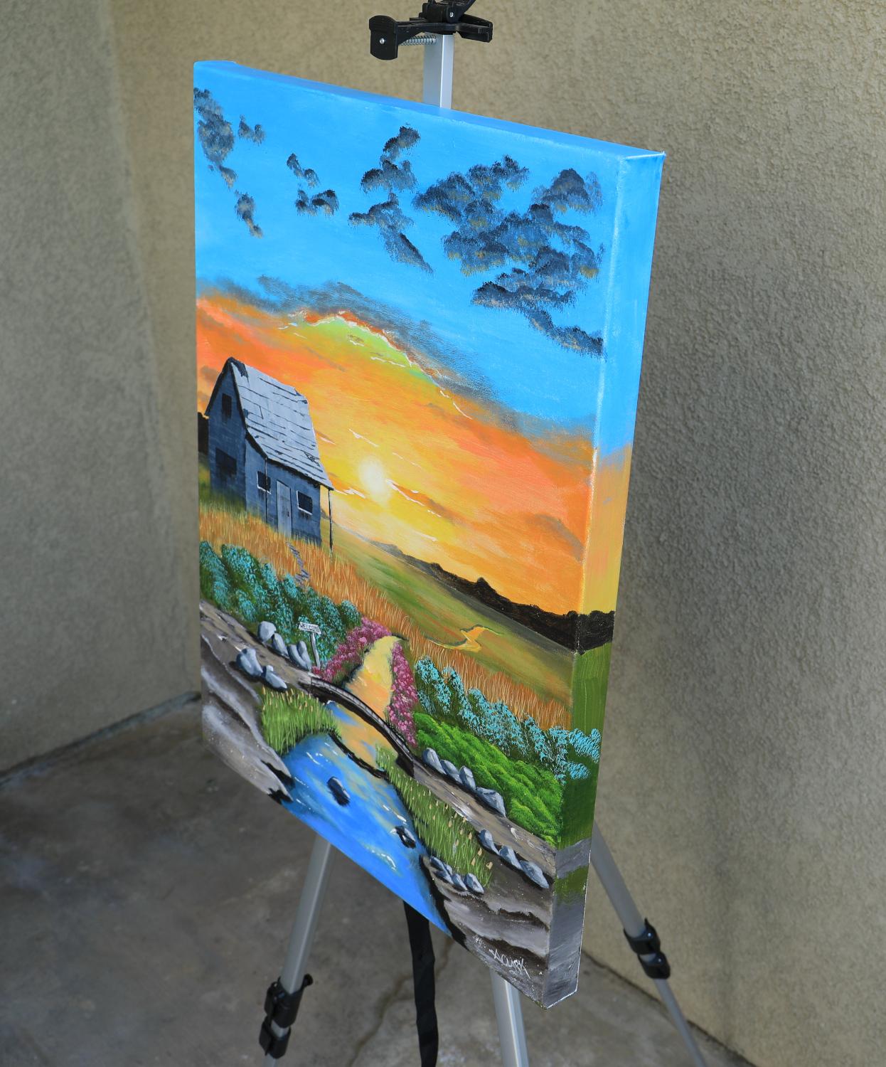 Color and Silence, Originalgemälde – Painting von Art Clark