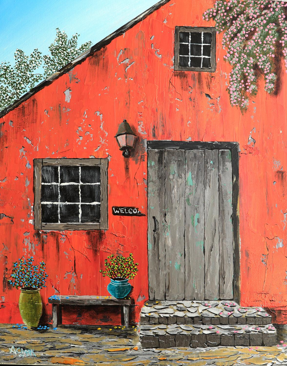 Cuore Della Casa, Original-Gemälde – Art von Art Clark