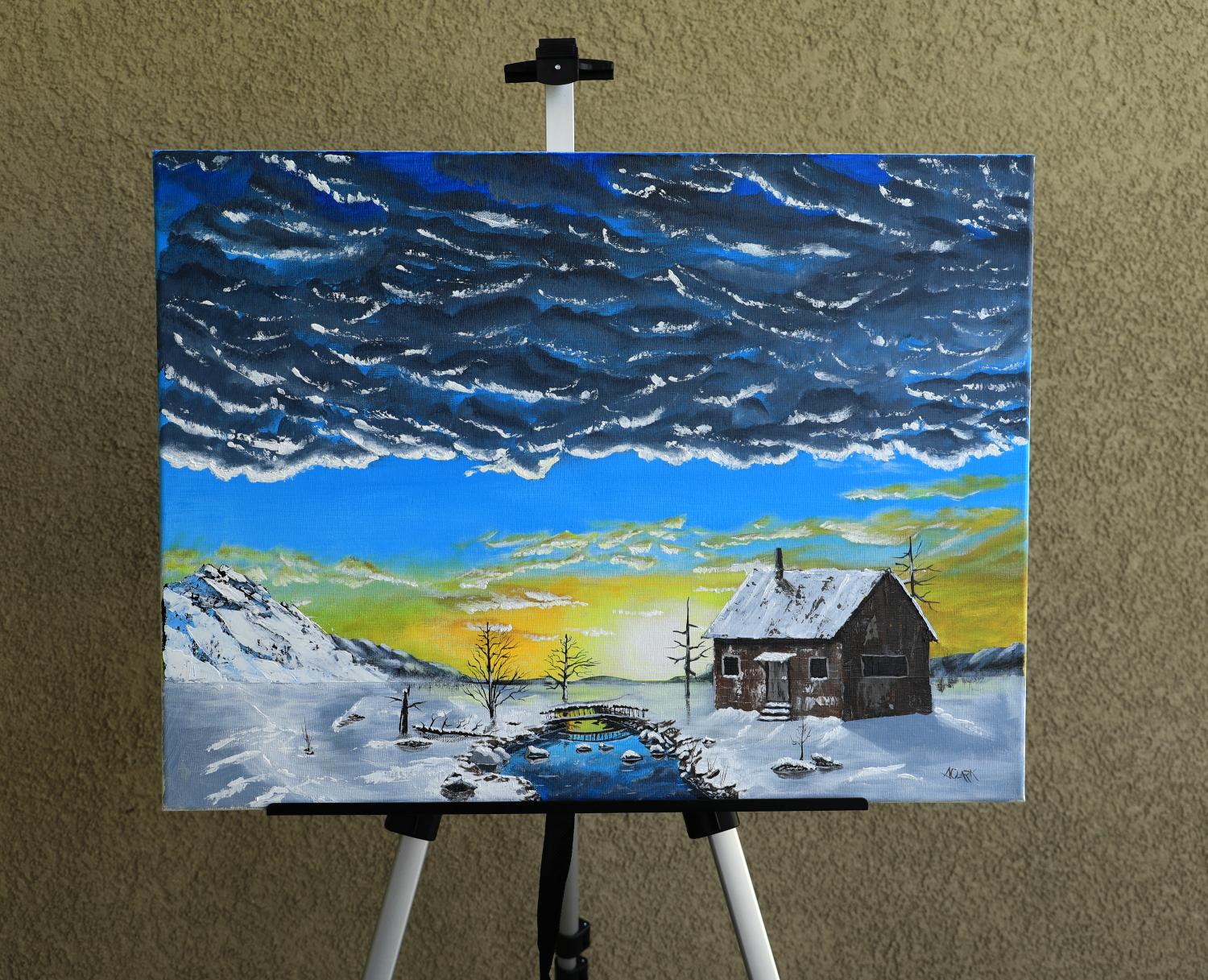 <p>Artist Comments<br>A small house stands alone on the vast Utah prairie, once home to a hardworking homesteading family. The laughter and gospel songs that once echoed inside have faded, replaced by the wind whistling through cracked walls. A