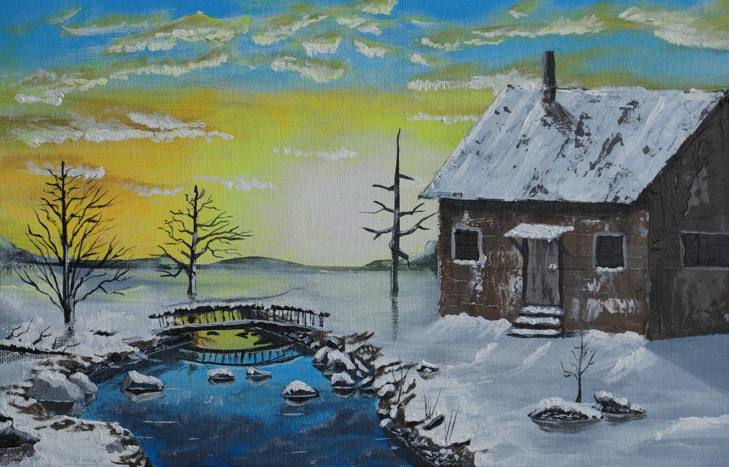 Echoes on the Homestead, Original Painting For Sale 1