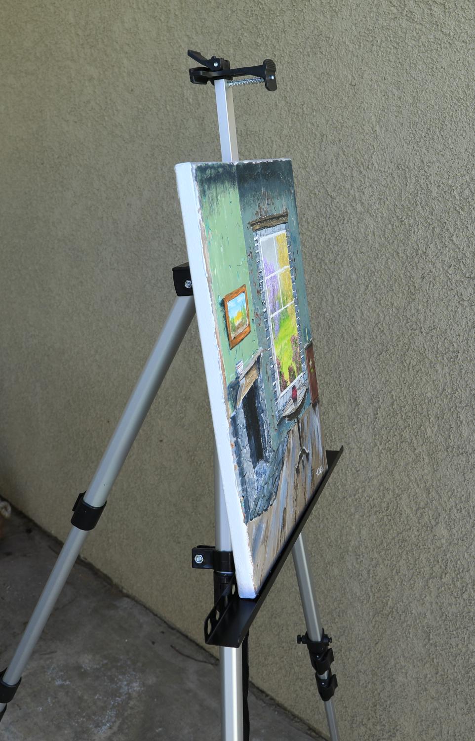 La pièce avec une vue, peinture originale - Painting de Art Clark