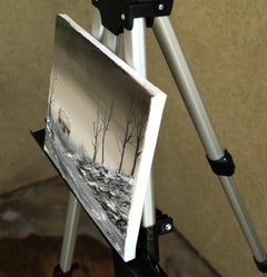 Sfumature di grigio, pittura ad olio