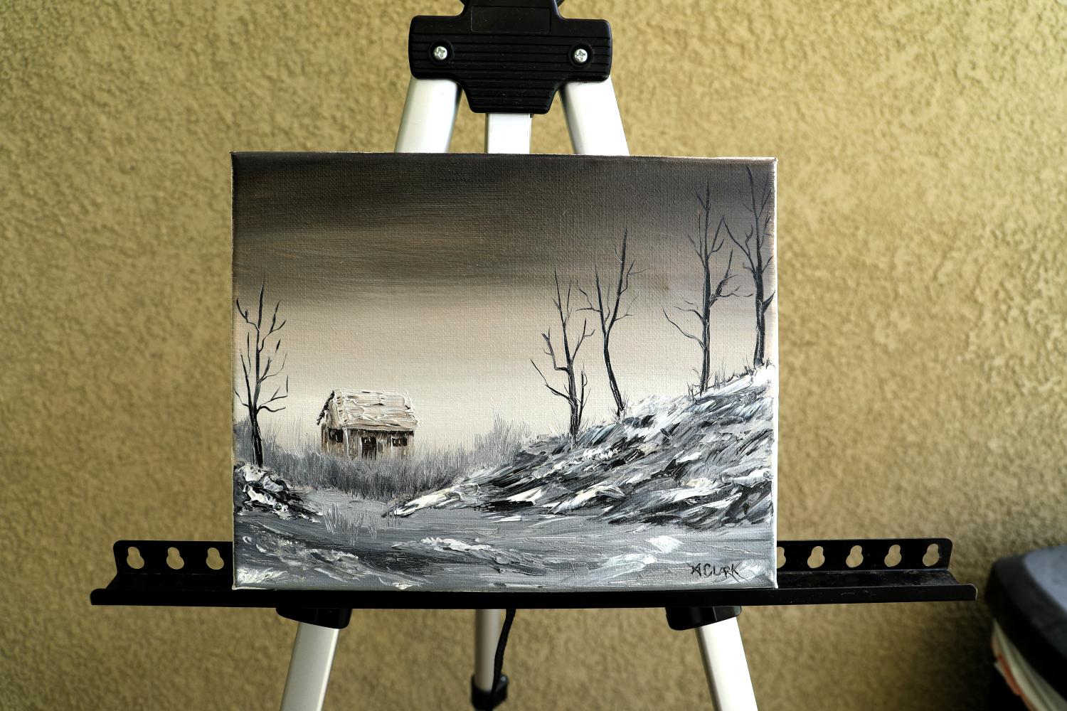 Graue Grautöne, Ölgemälde (Impressionismus), Painting, von Art Clark