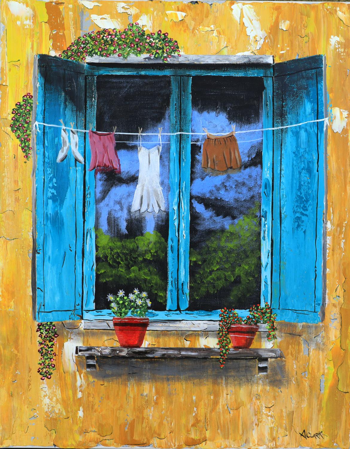 Art Clark Interior Painting - Under the Tuscan Sun, Original Painting