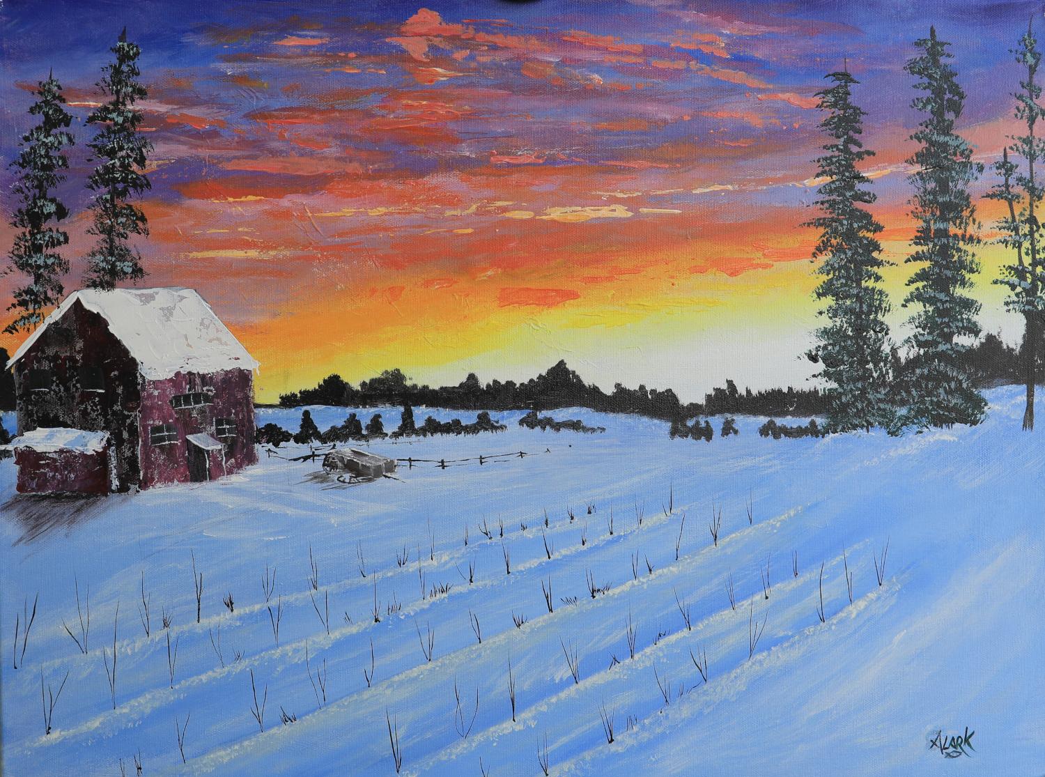 Winter Harvest, Original Painting