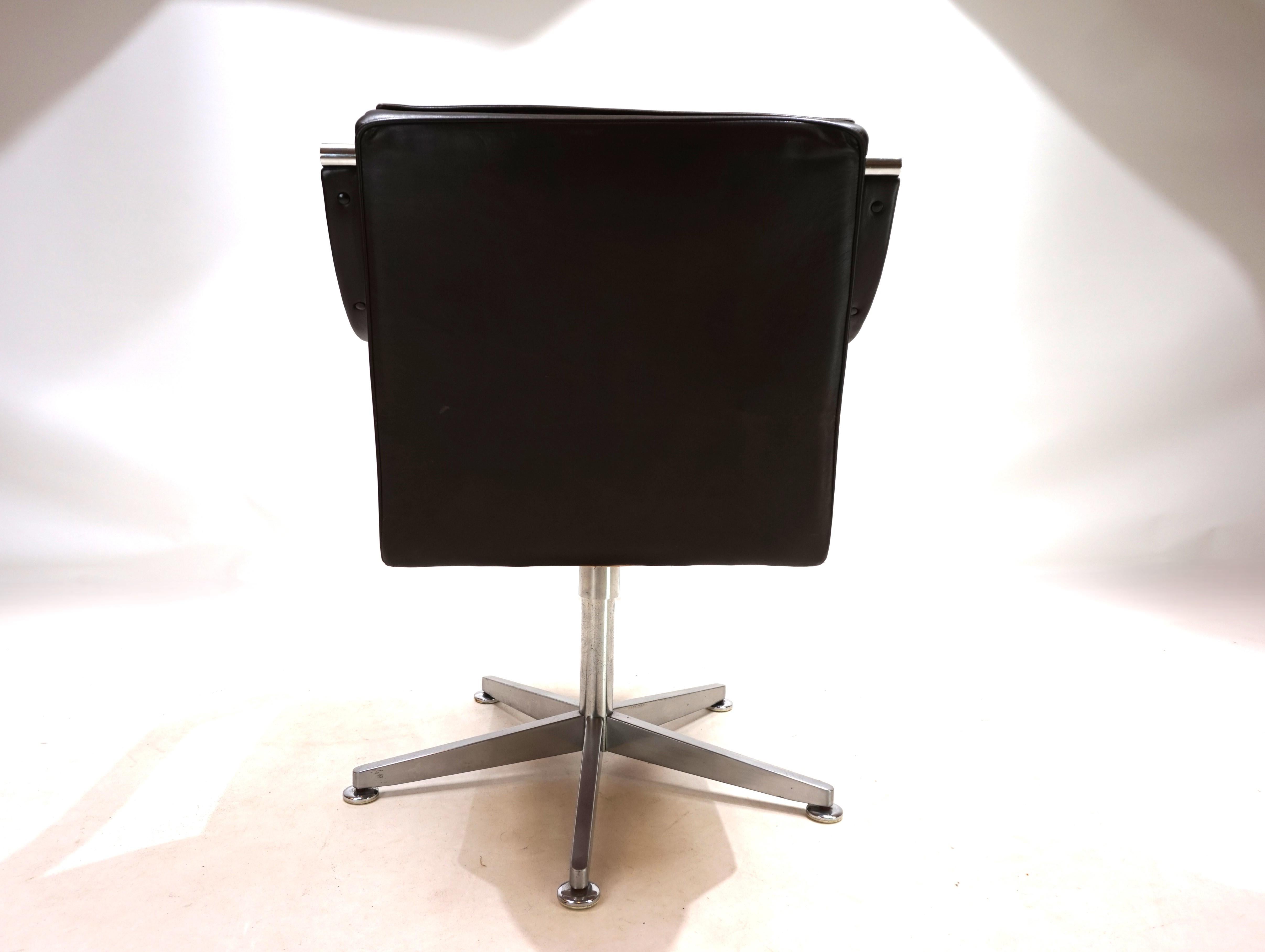 Art Collection leather office chair by Rudolf Berndt Glatzel for W. Knoll, 1980 3