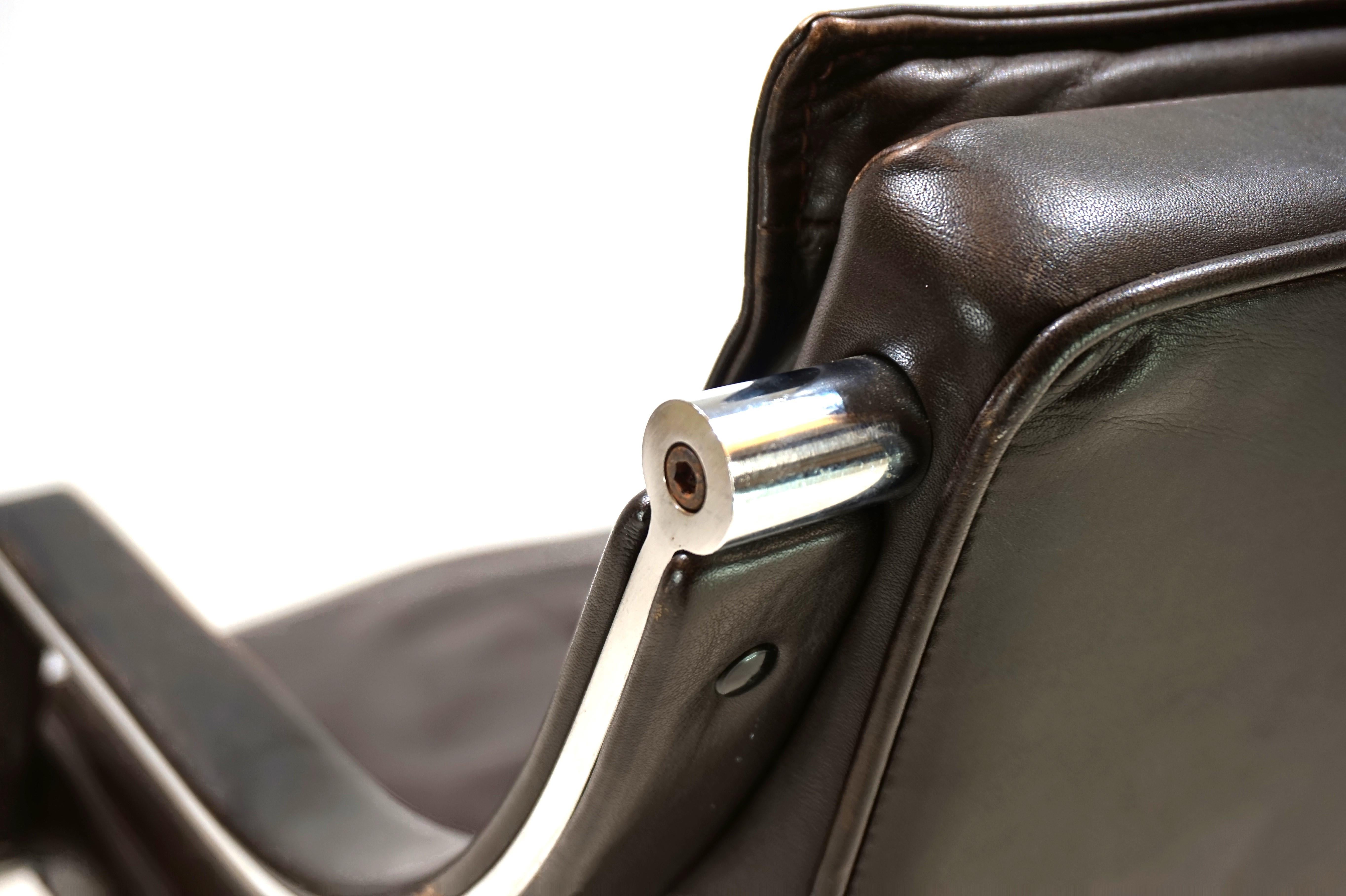 Art Collection leather office chair by Rudolf Berndt Glatzel for W. Knoll, 1980 2
