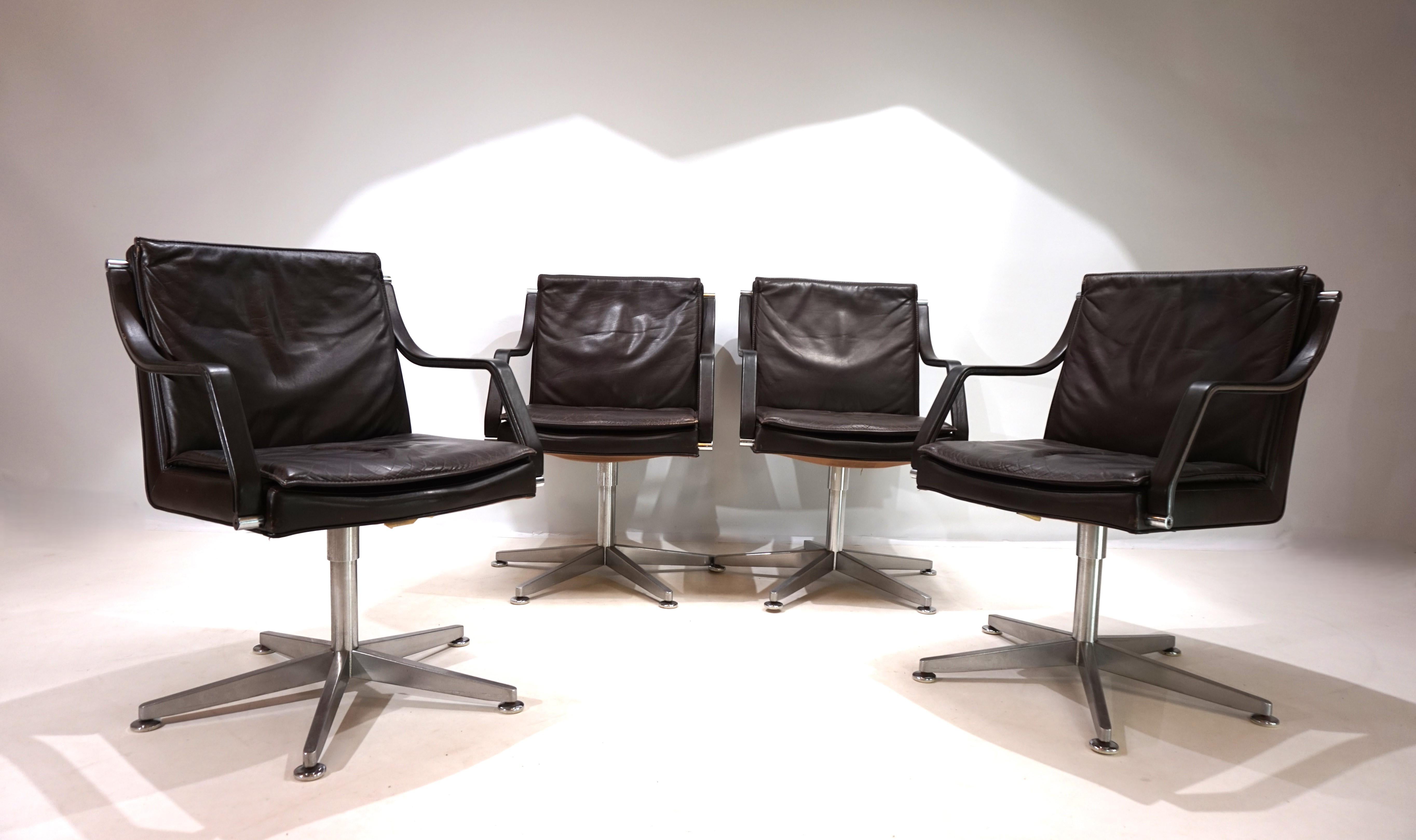 Art Collection set of 4 office chairs by Rudolf Berndt Glatzel for Knoll 3