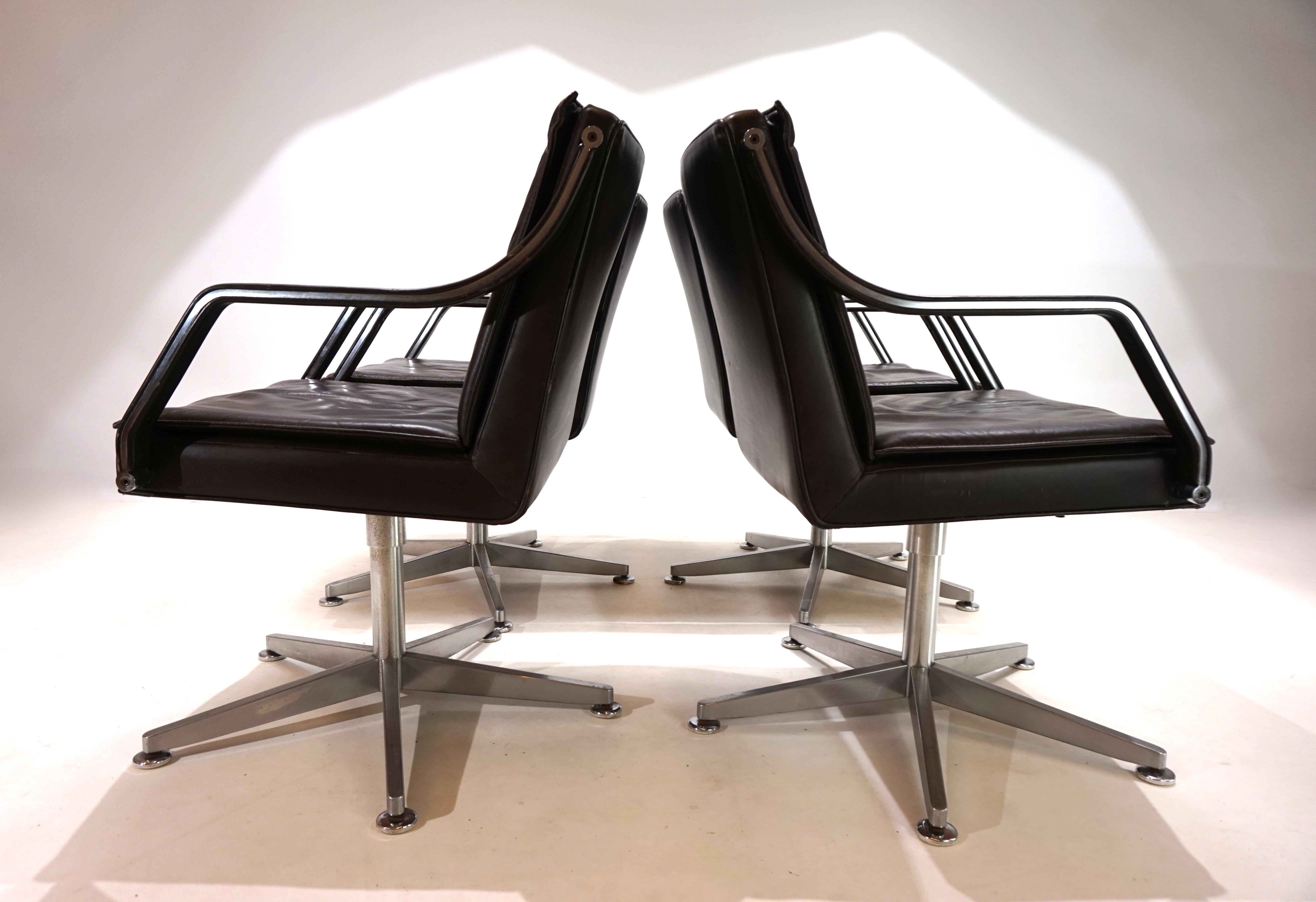 Art Collection set of 4 office chairs by Rudolf Berndt Glatzel for Knoll 6