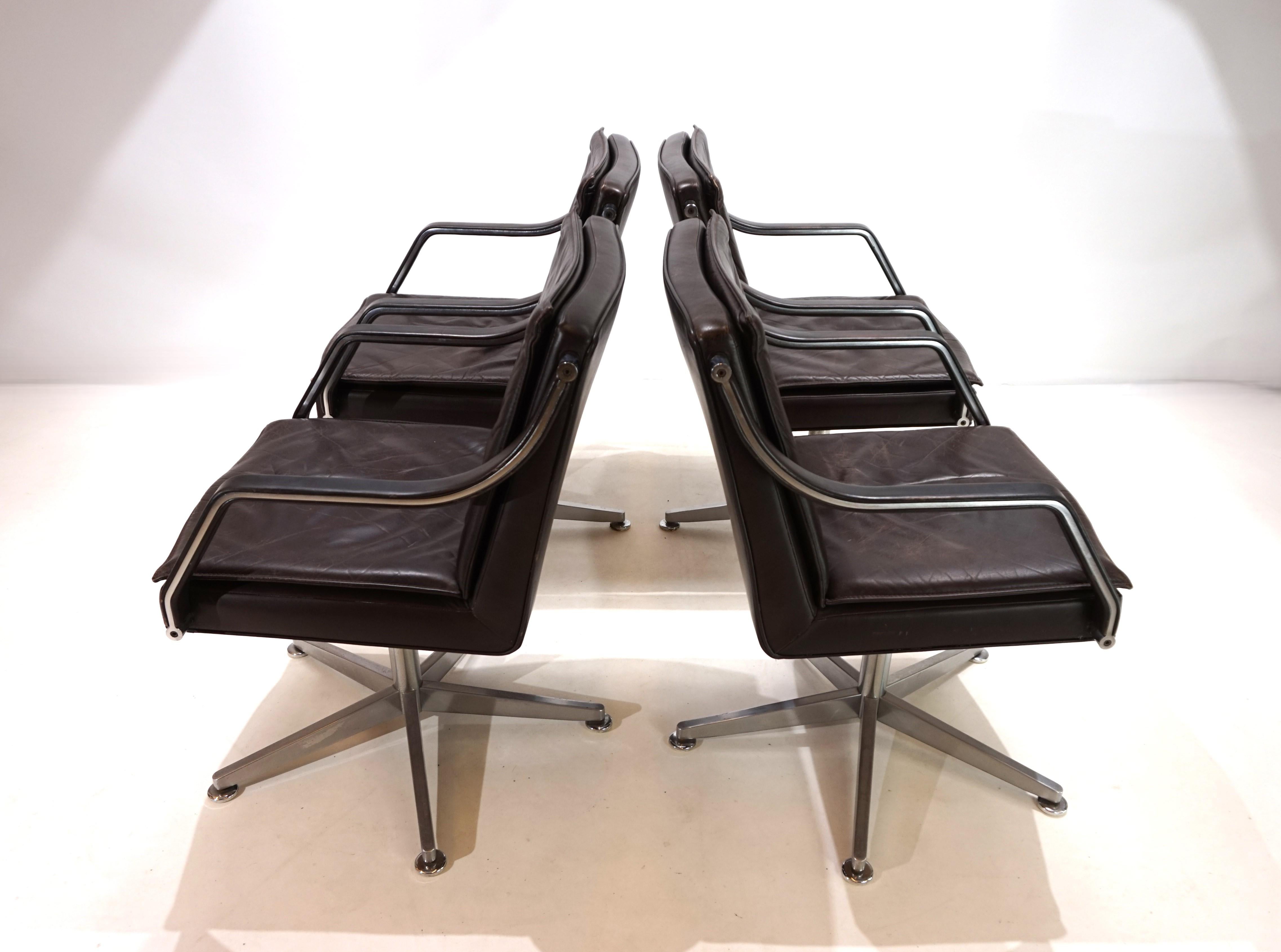 Art Collection set of 4 office chairs by Rudolf Berndt Glatzel for Knoll 8
