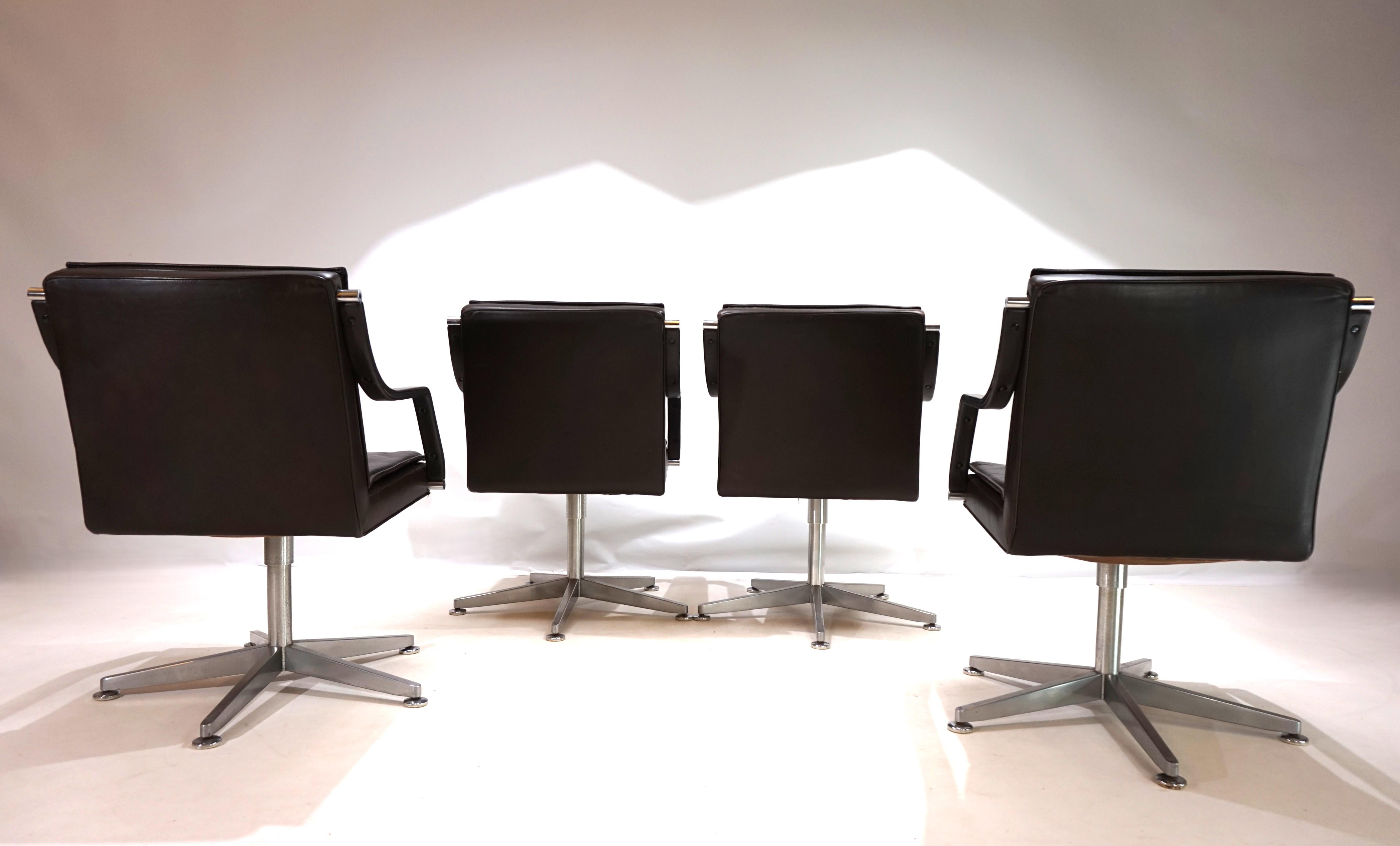 Late 20th Century Art Collection set of 4 office chairs by Rudolf Berndt Glatzel for Knoll
