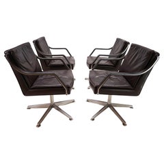 Art Collection set of 4 office chairs by Rudolf Berndt Glatzel for Knoll