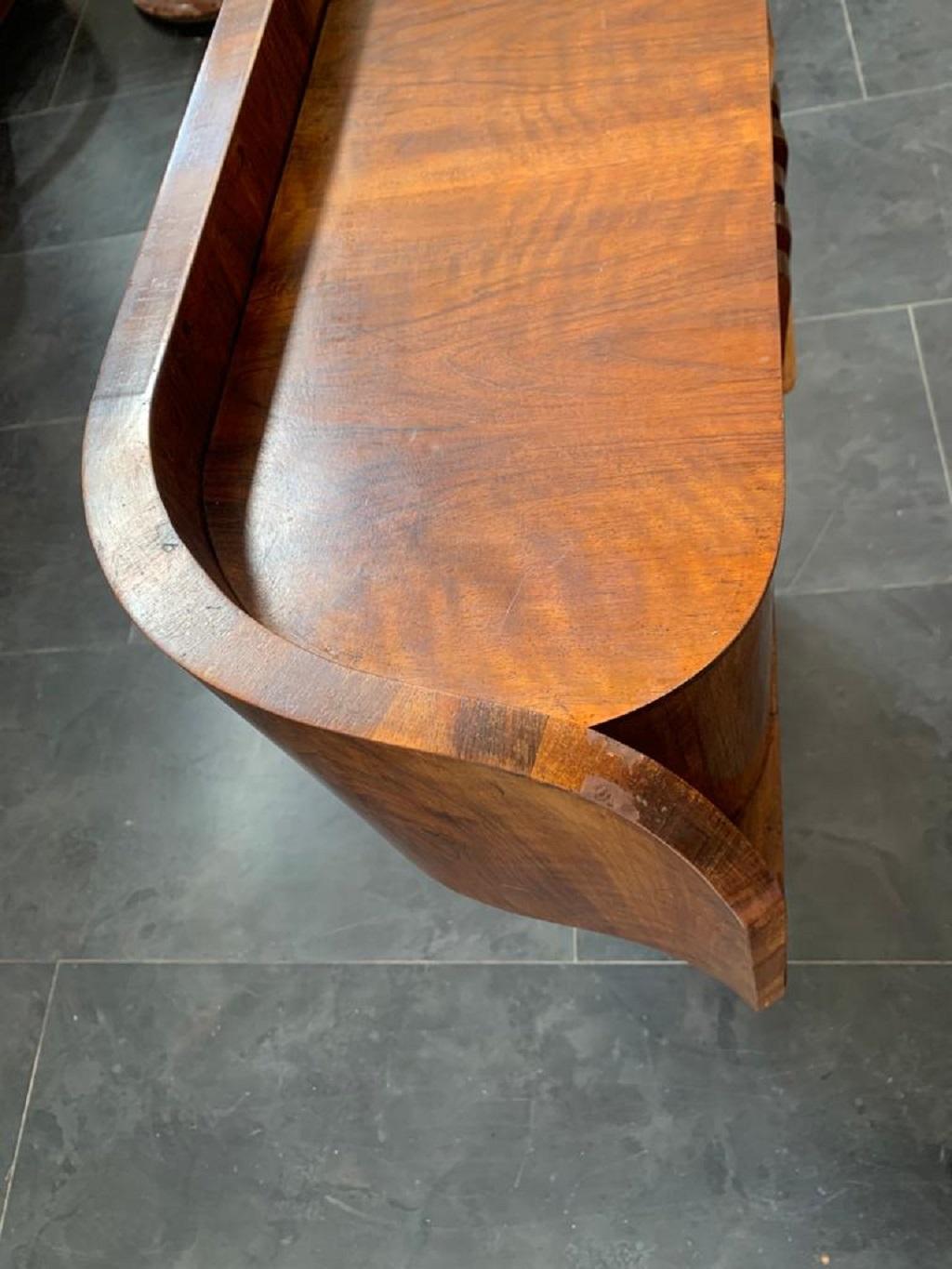 Art Coscole Table in Walnut with Rosewood Threads, 1930s For Sale 3