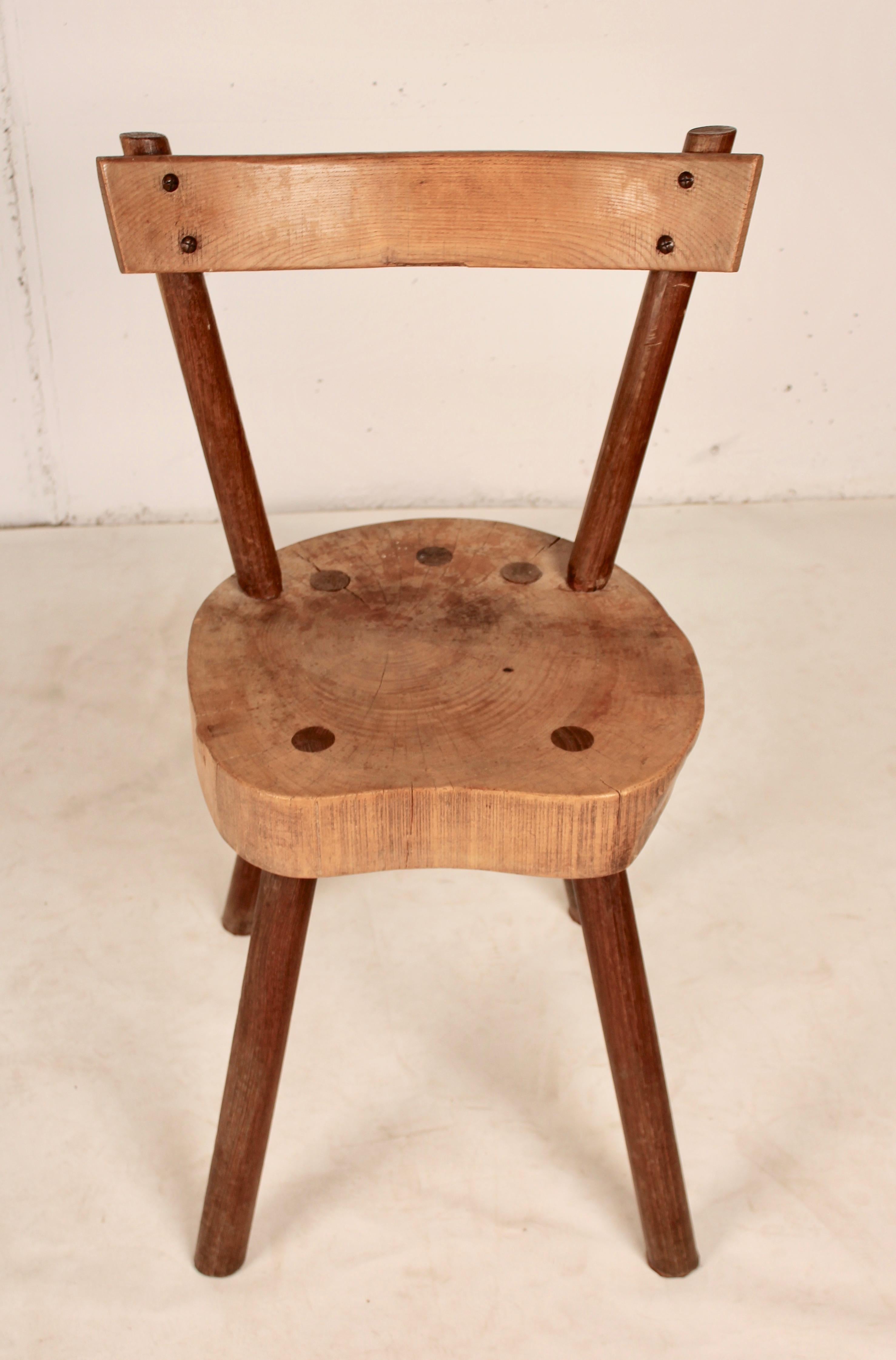 Wood Arts & Crafts chairs from Aveyron For Sale