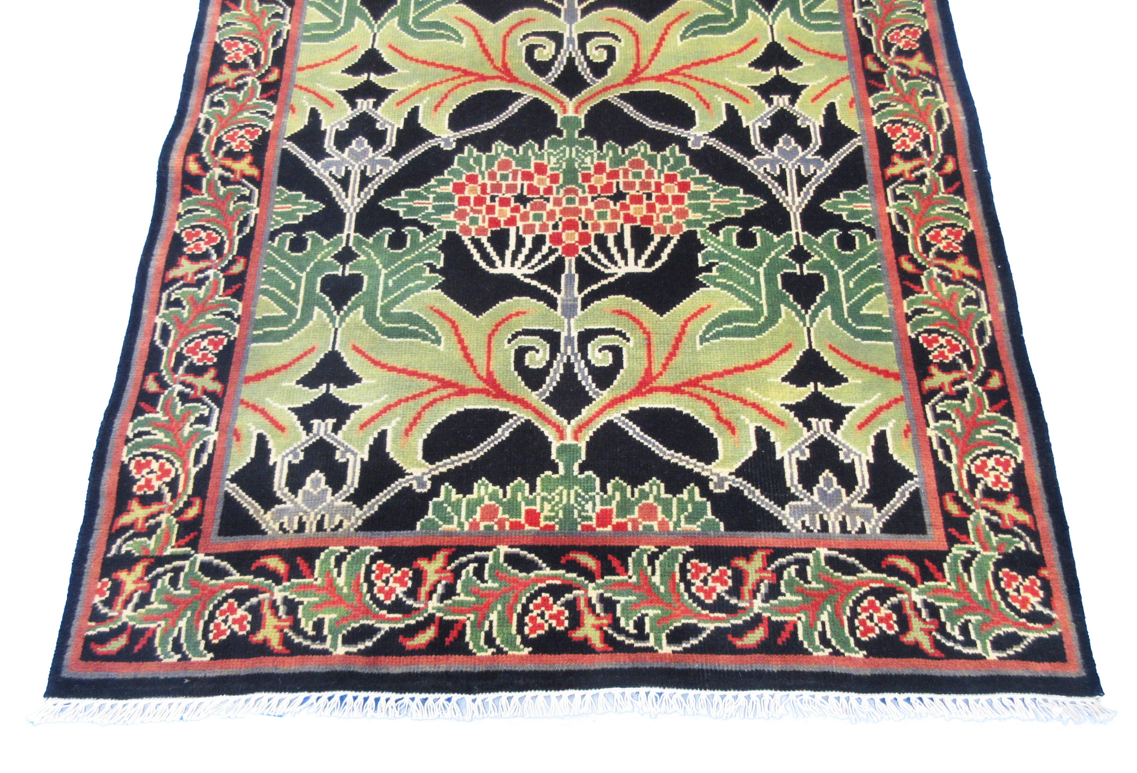 Hand-Knotted Art & Craft Rug For Sale