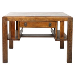 Antique Art & Crafts Mission Oak American Desk