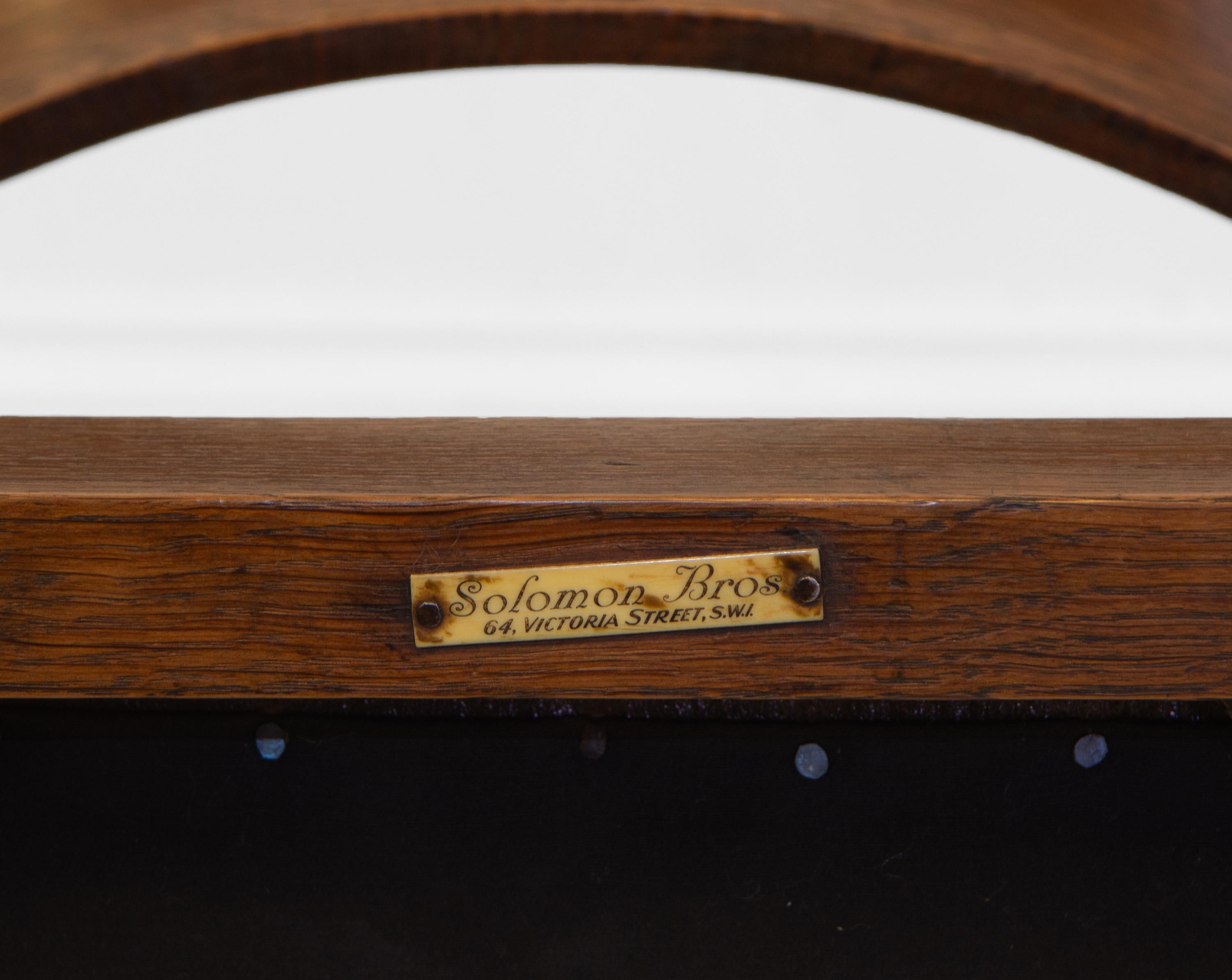 Art & Crafts Oak and Leather Desk Chair In The Richard Riemerschmid Manner 4