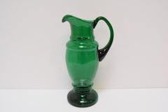 Art Czech Glass Pitcher, by Glasswork Novy Bor, 1930s