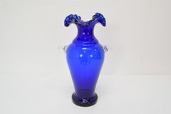 Vase aus böhmischem Kunstglas von Glassworks Novy Bor, 1950er Jahre.