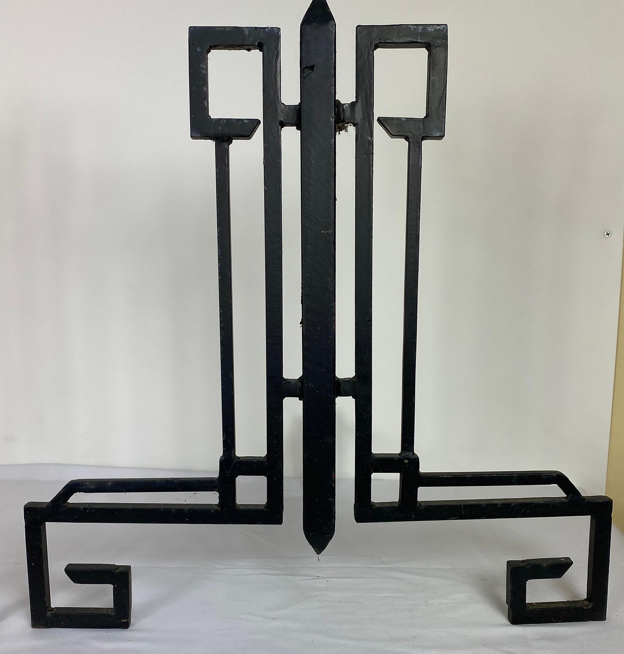 Art Deco Art Decco Fireplace Andirons For Sale