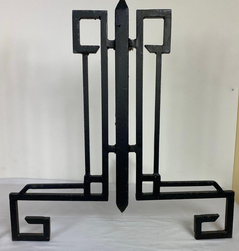 Art Decco Fireplace Andirons For Sale at 1stDibs