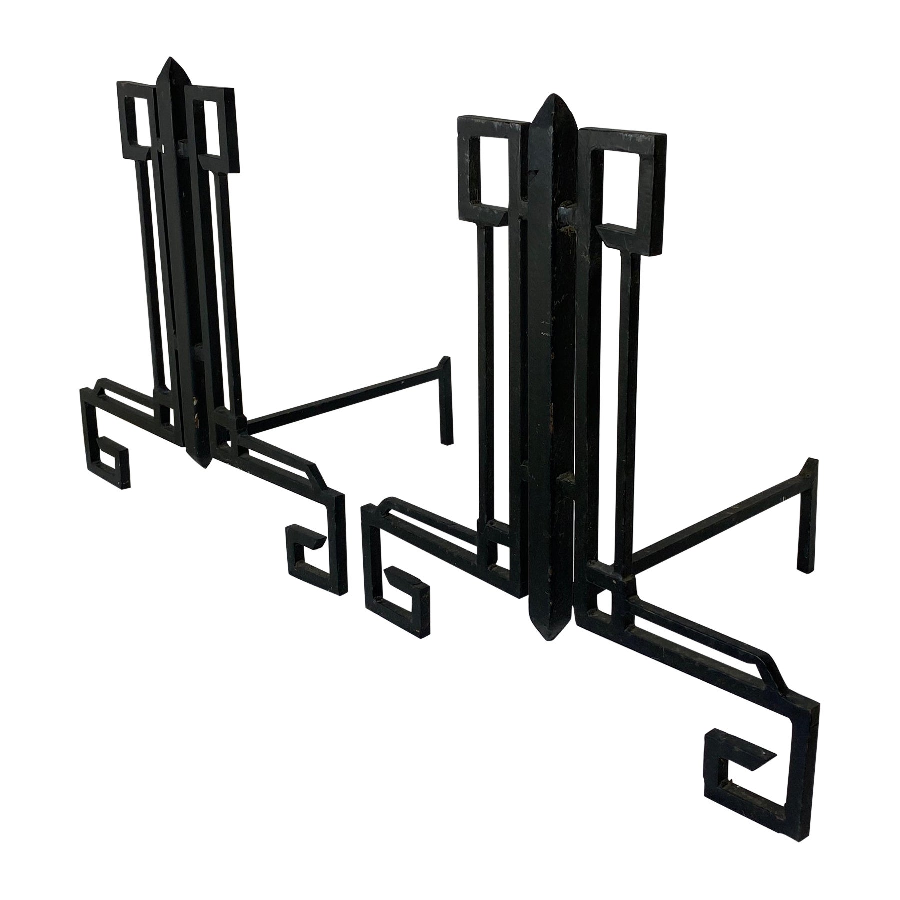 Art Decco Fireplace Andirons