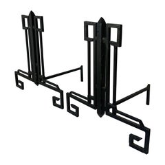 Art Decco Fireplace Andirons