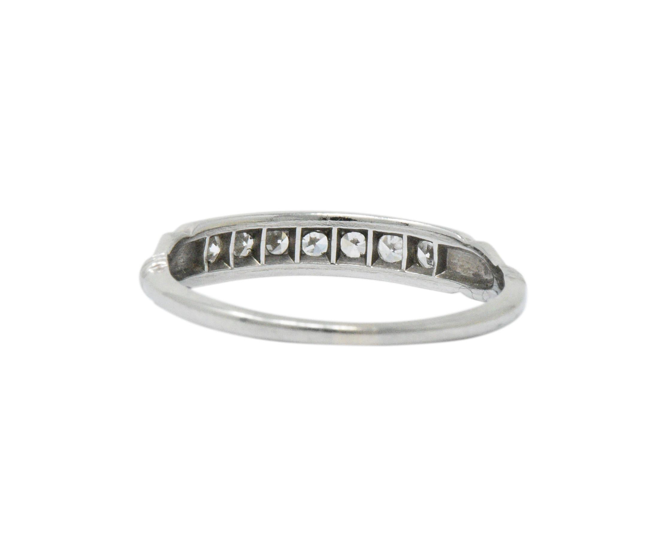 Art Deco 0.25 Carat Diamond 18 Karat White Gold Ring 1