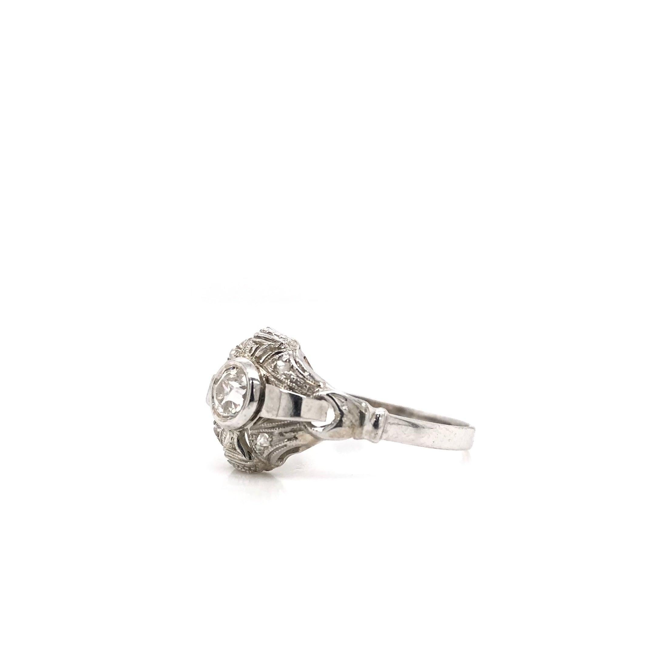 Art Deco 0.25 Carat Diamond Ring In Good Condition For Sale In Montgomery, AL