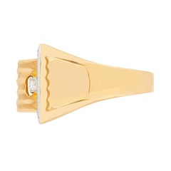 Art Deco 0.36 Carat Diamond Buckle Ring, circa 1930s