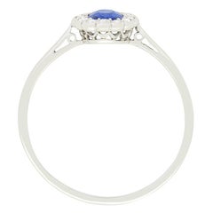 Art Deco 0.40ct Sapphire Cluster Ring, c.1920s