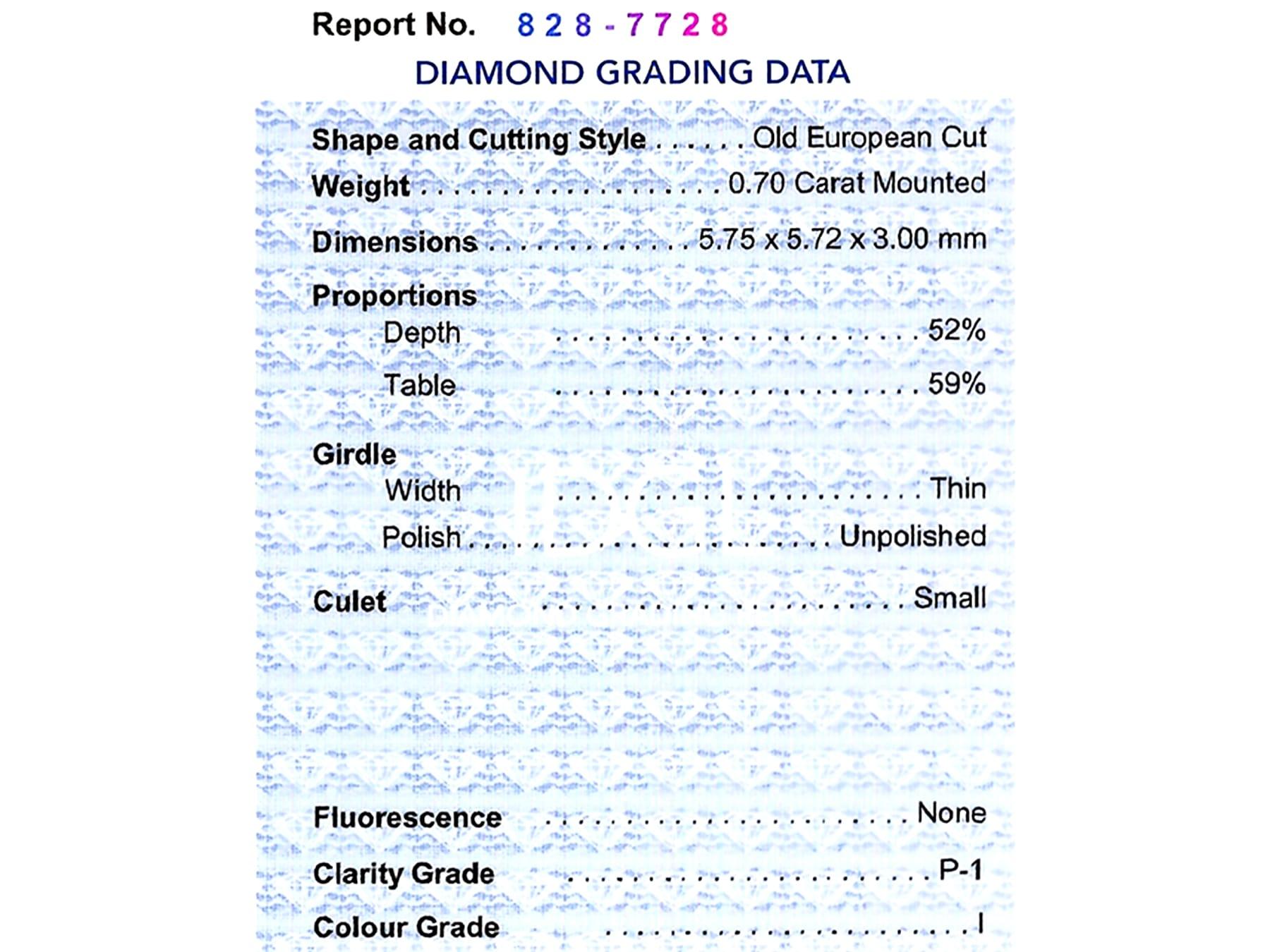 Art Deco 0,45 Karat Saphir 1,75 Karat Diamant Platin Kleid Ring CIRCA 1920 im Angebot 7