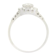 Art Deco 0.50ct Diamond Cluster Ring, c.1920s